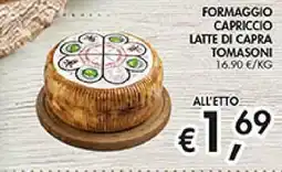Coal Formaggio capriccio latte di capra tomasoni offerta