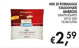 Coal Mix di formaggi stagionati Ambrosi offerta