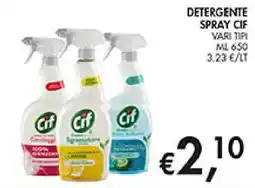 Coal Detergente spray Cif offerta