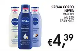 Coal Crema corpo Nivea offerta