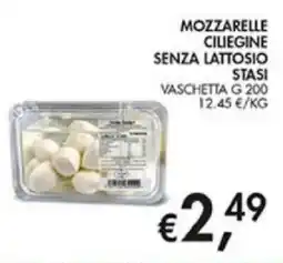 Superstore Coal Mozzarelle ciliegine senza lattosio Stasi offerta