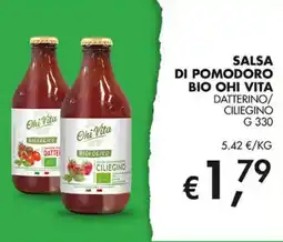 Superstore Coal Salsa di pomodoro bio Ohi Vita Ciliegino offerta
