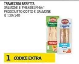 Superstore Coal Tramezzini Beretta Salmone e Philadelphia/Prosciutto Cotto e Salmone offerta