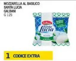 Superstore Coal Mozzarella al basilico Santa Lucia offerta