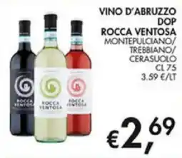 Superstore Coal Vino d'Abruzzo DOP Rocca Ventosa offerta