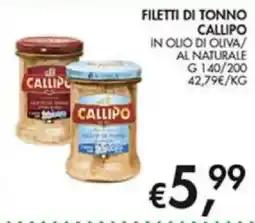 Superstore Coal Filetti di tonno Callipo offerta