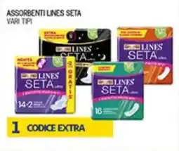 Superstore Coal Assorbenti Lines Seta offerta