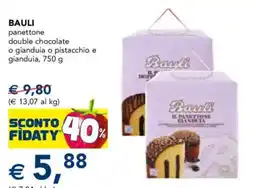 Esselunga Bauli panettone double chocolate offerta