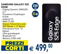 Esselunga Samsung Galaxy S25 Edge offerta