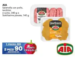 Esselunga Salamella con pollo, tacchino e suino AIA offerta