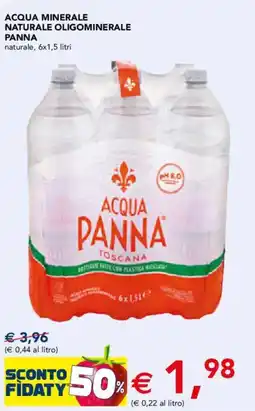 Esselunga Acqua Panna Toscana offerta