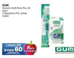 Esselunga Gum Scovolini Soft-Picks Pro o Spazzolino Pro, setole medie offerta