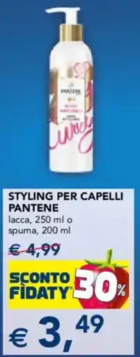 Esselunga Styling per capelli Pantene offerta