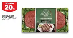 Unicoop Etruria Hamburger Casa Vercelli offerta