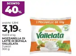Unicoop Etruria Mozzarella di latte di bufala Vallelata offerta