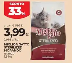Unicoop Etruria Miglior gatto sterilized morando manzo offerta