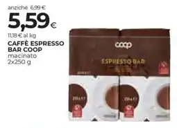 Unicoop Etruria Caffè espresso bar Coop macinato offerta