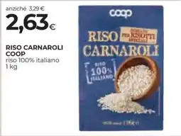 Unicoop Etruria Riso Carnaroli Coop offerta
