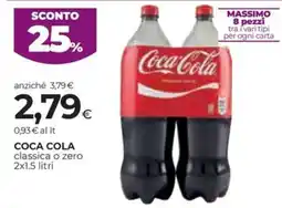Unicoop Etruria Coca Cola classica o zero offerta