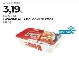 Unicoop Etruria Lasagne alla bolognese Coop offerta
