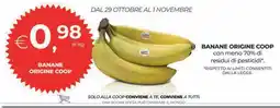 Unicoop Etruria Banane origine Coop offerta