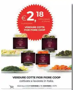 Unicoop Etruria Verdure cotte Fior Fiore Coop offerta