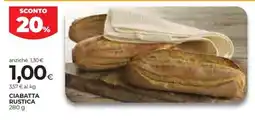 Unicoop Etruria Ciabatta Rustica offerta