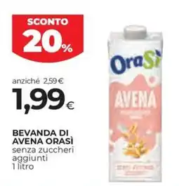 Unicoop Etruria Beveranda di avena Orasì offerta