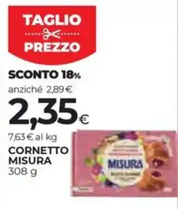 Unicoop Etruria Cornetto Misura offerta