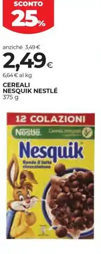 Unicoop Etruria Cereali Nesquik Nestlé offerta