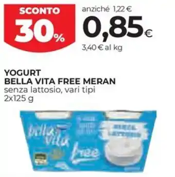 Yogurt Bella Vita Free Meran senza lattosio