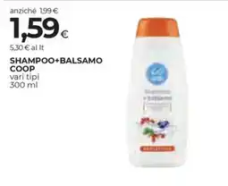 Unicoop Etruria Shampoo+Balsamo Coop offerta