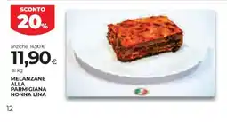 Unicoop Etruria Melanzane alla parmigiana nonna lina offerta