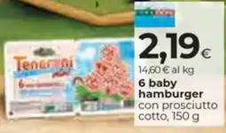 Unicoop Etruria Tenerini baby hamburger offerta