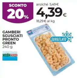 Unicoop Etruria Gamberi scusciati pronto green offerta