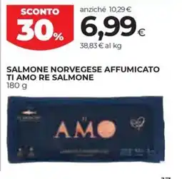 Unicoop Etruria Salmone norvegese affumicato ti amo re salmone offerta