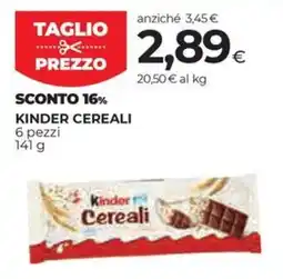 Unicoop Etruria Kinder Cereali offerta