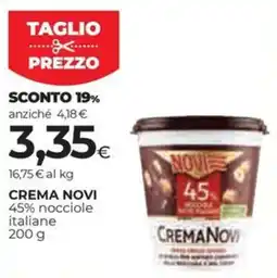 Unicoop Etruria Crema Novi 45% nocciole italiane offerta