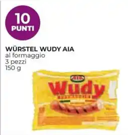 Unicoop Etruria Würstel Wudy Aia al formaggio offerta