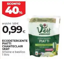 Unicoop Etruria Ecodetergente piatti Chanteclair Vert offerta