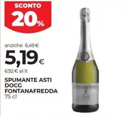 Unicoop Etruria Spumante Asti Docg Fontanafredda offerta