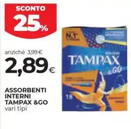 Unicoop Etruria Assorbenti interni Tampax &Go offerta