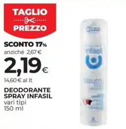 Unicoop Etruria Deodorante spray infasil offerta