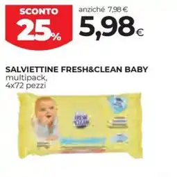 Unicoop Etruria Salviettine Fresh&Clean Baby offerta