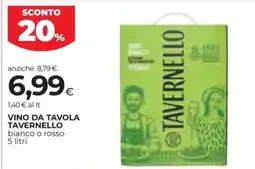 Unicoop Etruria Vino da tavola Tavernello offerta