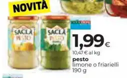Unicoop Etruria Sacla pesto offerta