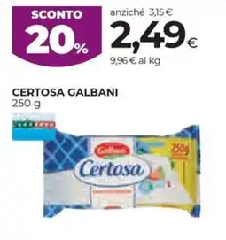 Unicoop Etruria Certosa Galbani offerta