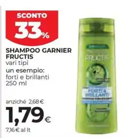 Unicoop Etruria Shampoo Garnier Fructis offerta