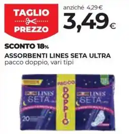 Unicoop Etruria Assorbenti Lines Seta Ultra offerta