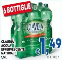 DEM Claudia acqua effervescente naturale offerta